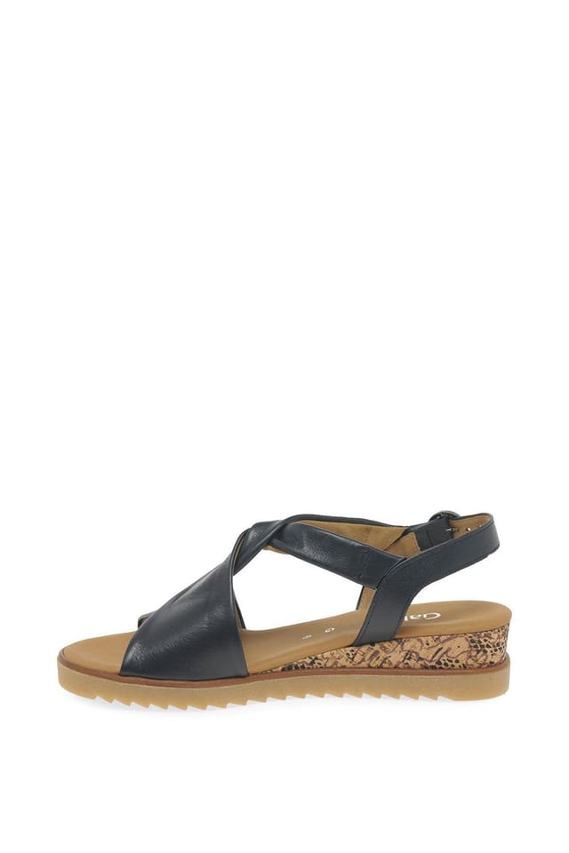 Gabor Gabor Women's 'Rich' Low Heeled Sandals in Navy - 2