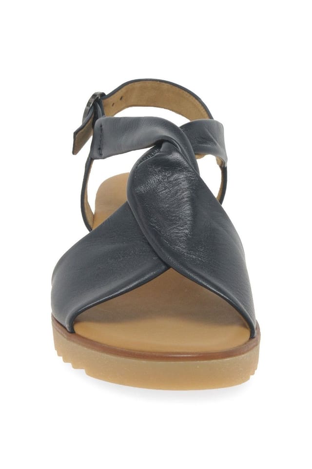 Gabor Gabor Women's 'Rich' Low Heeled Sandals in Navy - 3