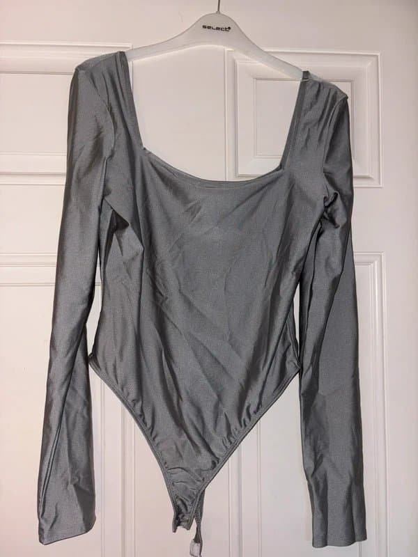 ASOS Design ASOS Silver Bodysuit