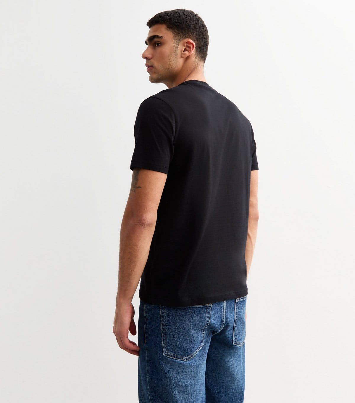 New Look Men's 2 Pack of Black Cotton T-Shirts New Look - 4