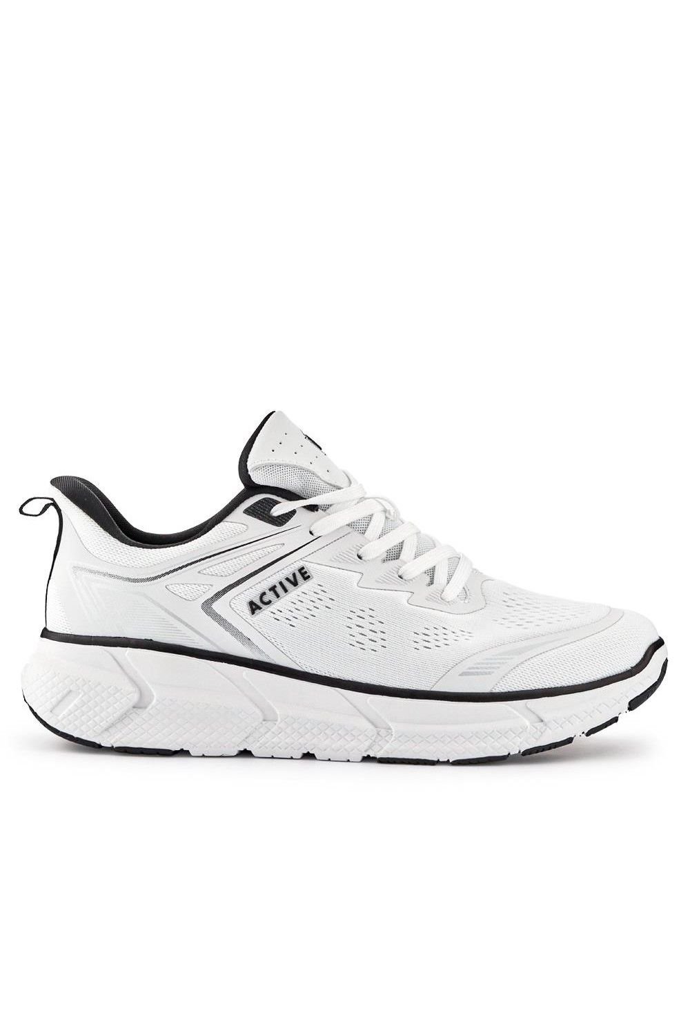 Pavers Pavers Men's Just Step In Wide Fit Memory Foam Trainers in White - 2