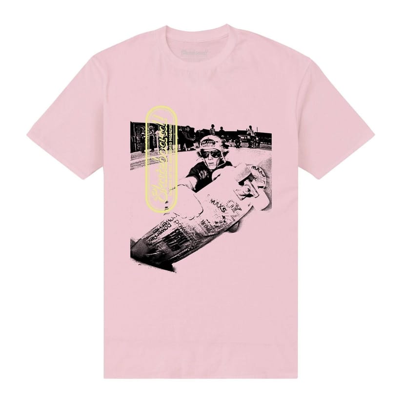 Skateboard! Skateboard! Men's Magazine T-Shirt in Pale Pink - 1