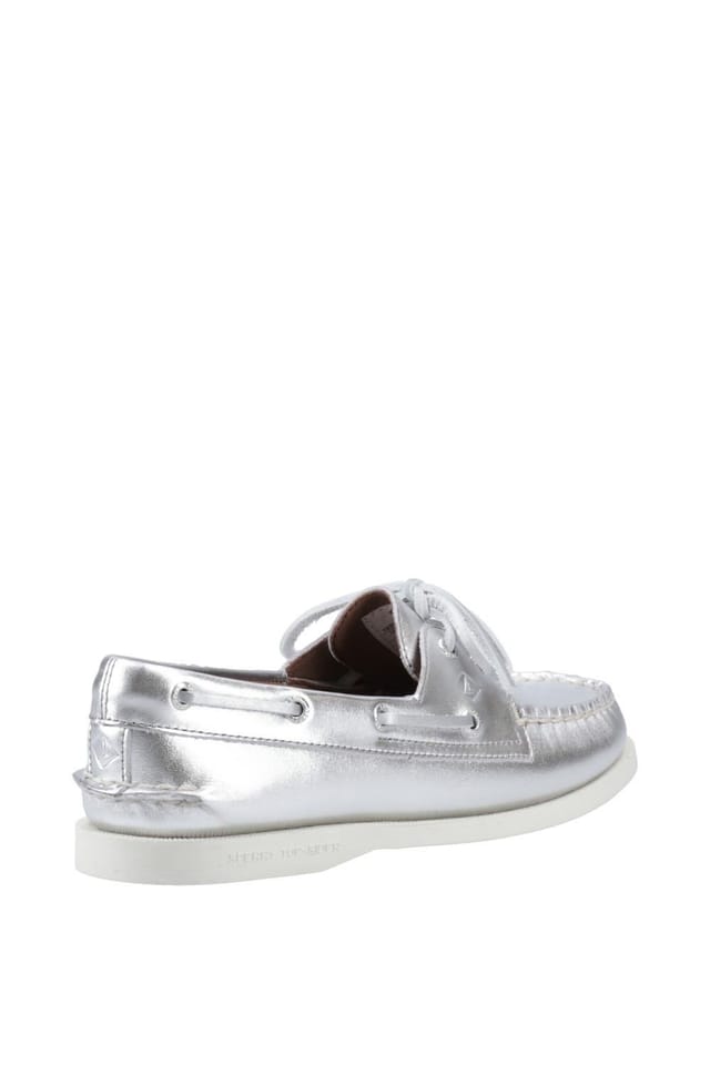 Sperry Sperry Women's Authentic 2 Eye Boat Shoe in Silver - 2