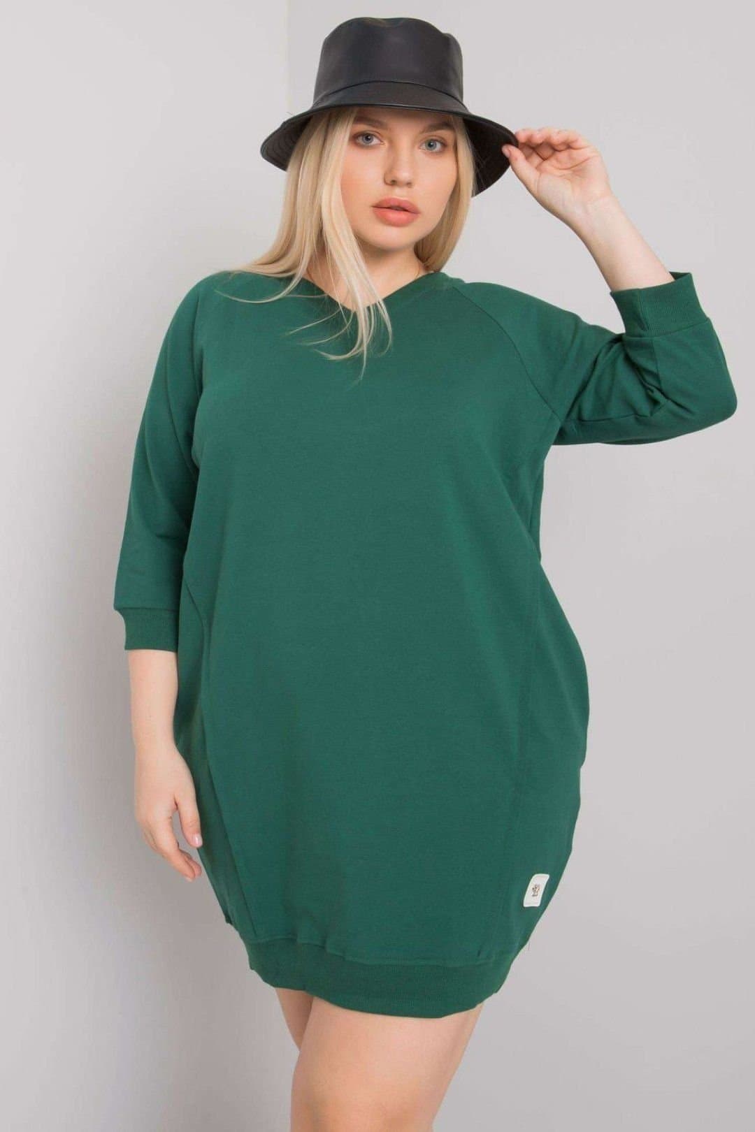 Love Lace Love Lace Women's Daydress with Pockets & 3/4 Sleeves in Green