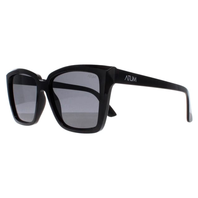 Atum Atum Women's Square Shiny Black Smoke Grey Gradient Eden - 3