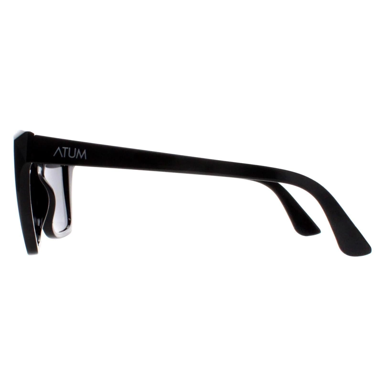 Atum Atum Women's Square Shiny Black Smoke Grey Gradient Eden - 4