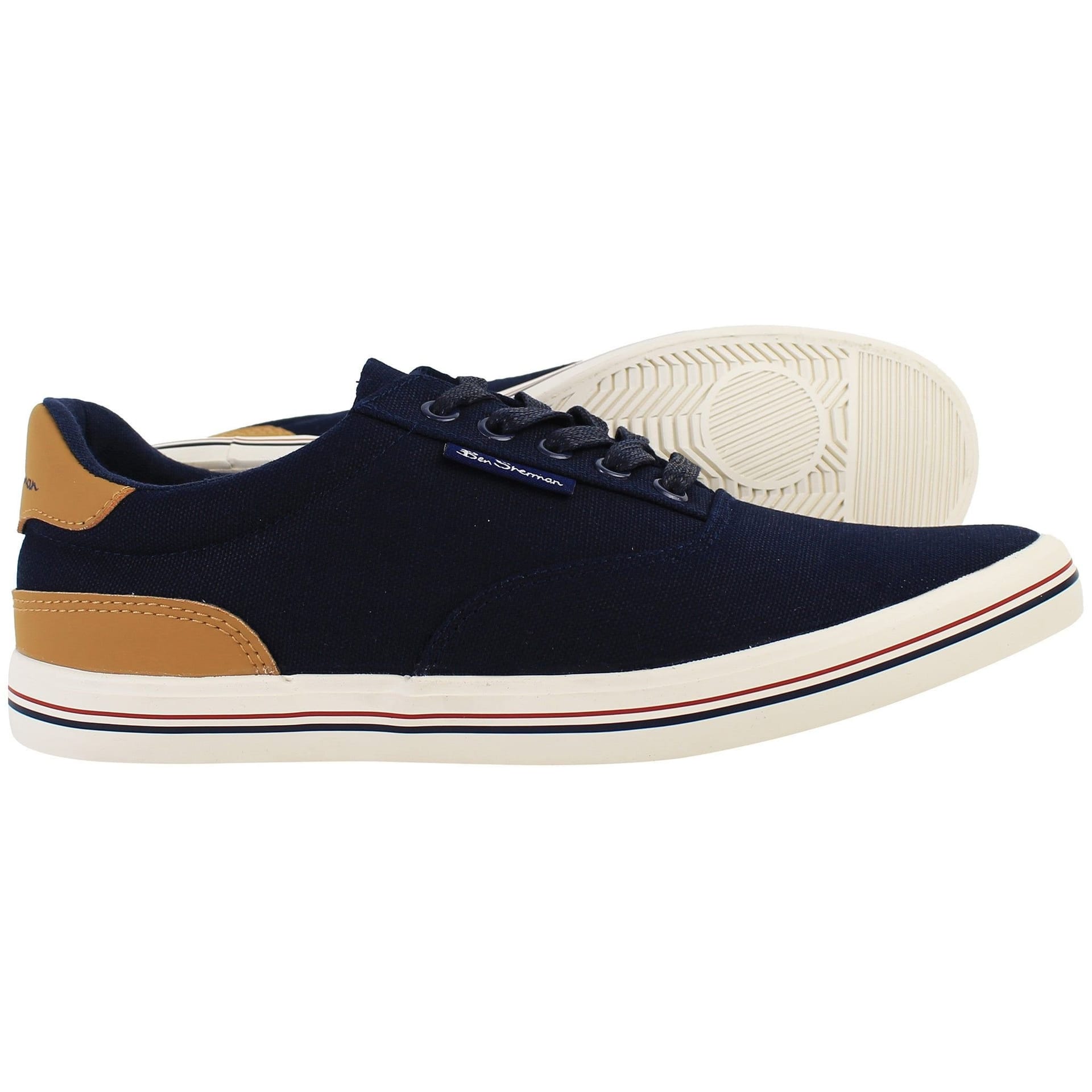 Ben Sherman Ben Sherman Men's Lester Navy Plimsolls - 4