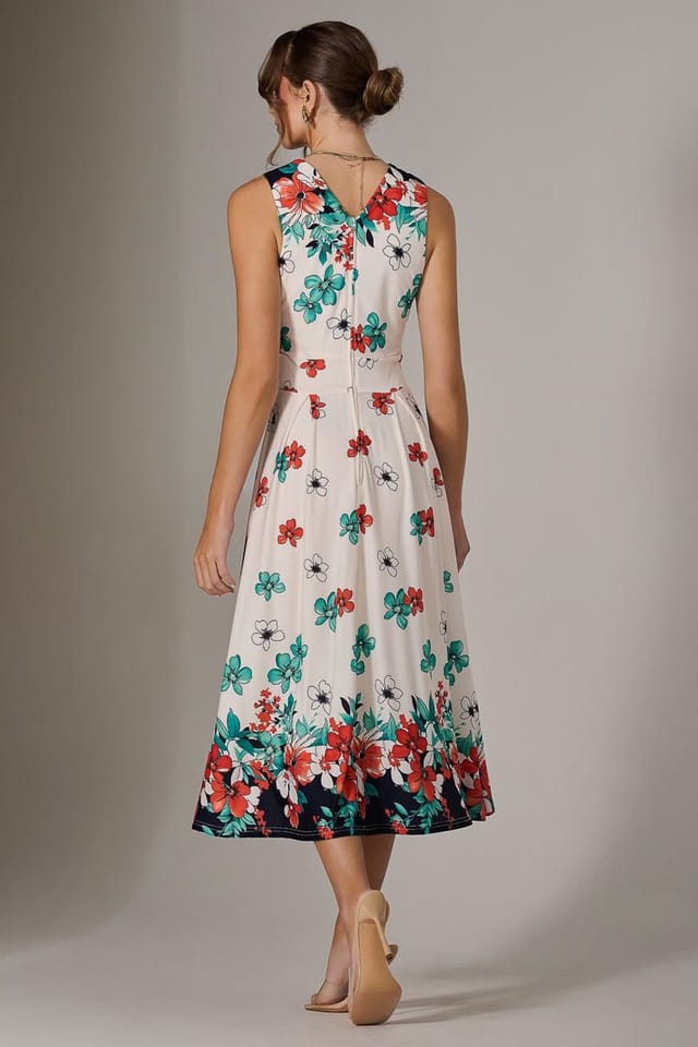 Jolie Moi Jolie Moi Women's Jersey Sleeveless Midi Dress - 2