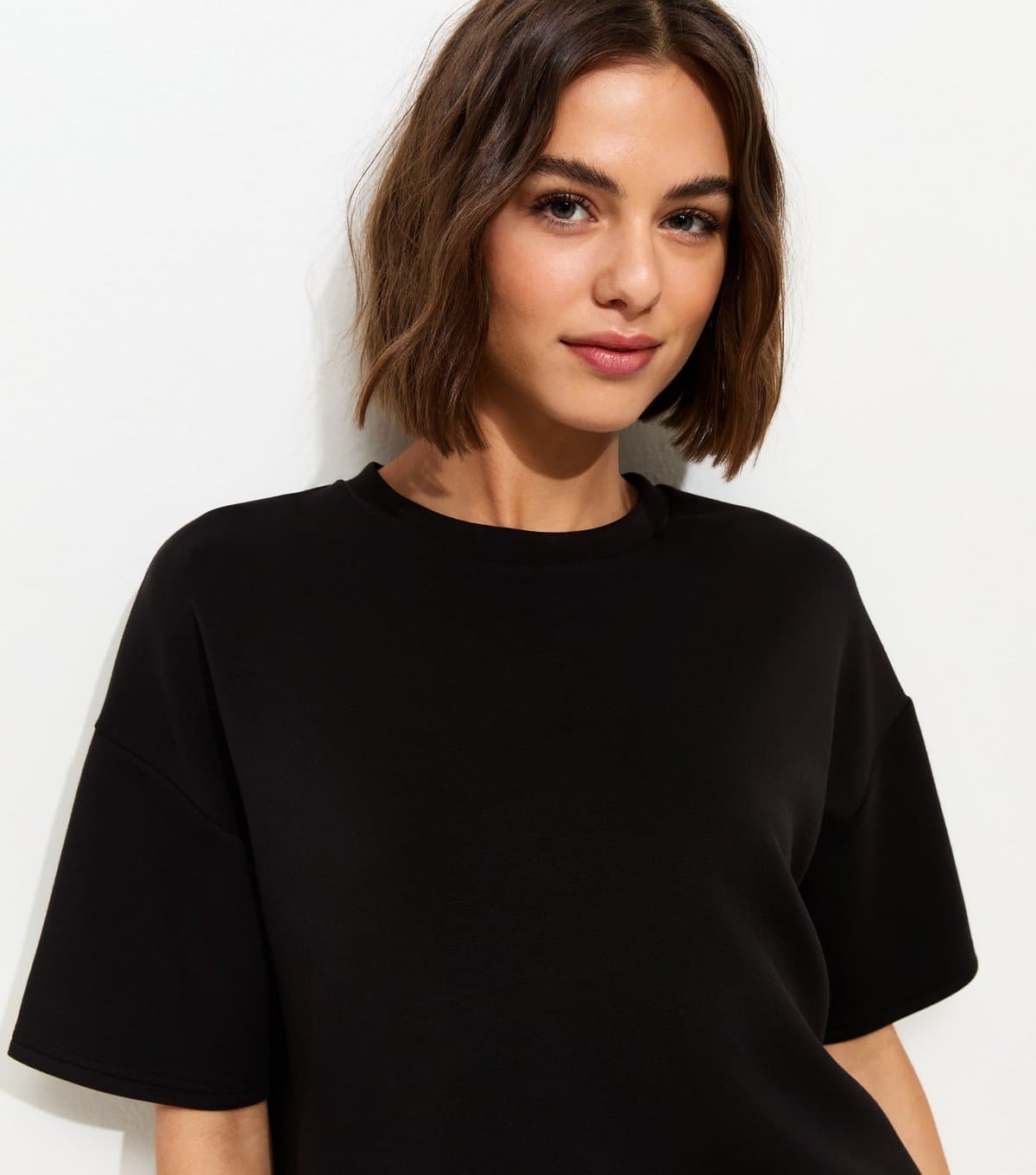 New Look Women's Premium Black Sweatshirt T-Shirt New Look