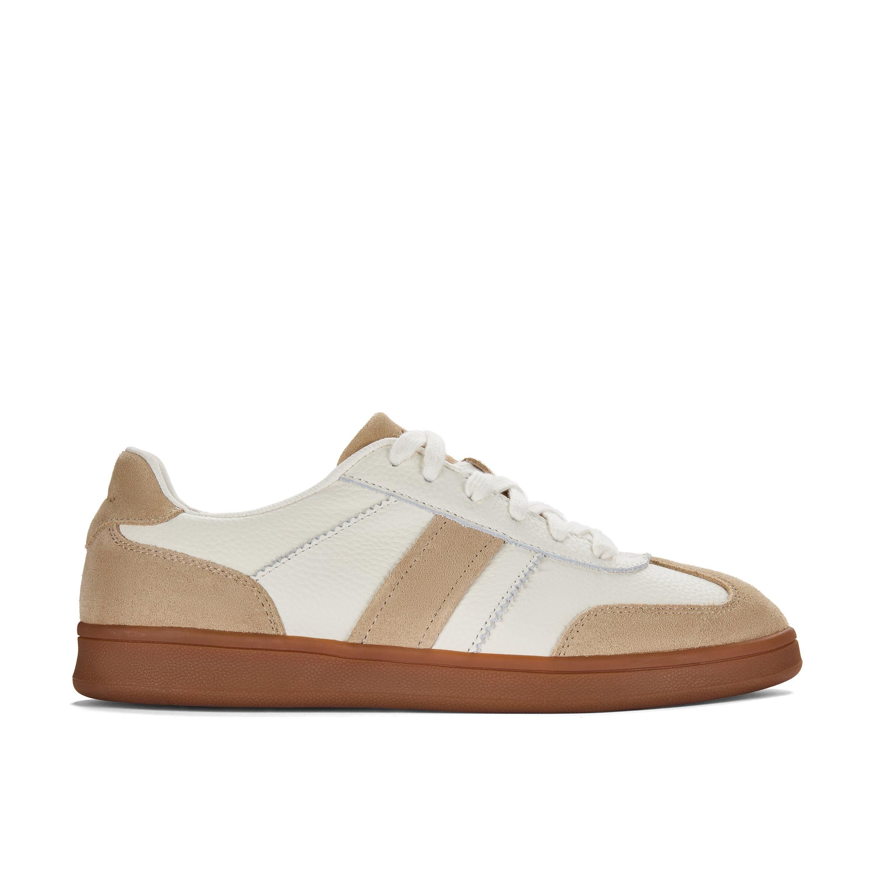 Clarks Clarks Women's Seco Speed White Combination Leather Trainers - 3