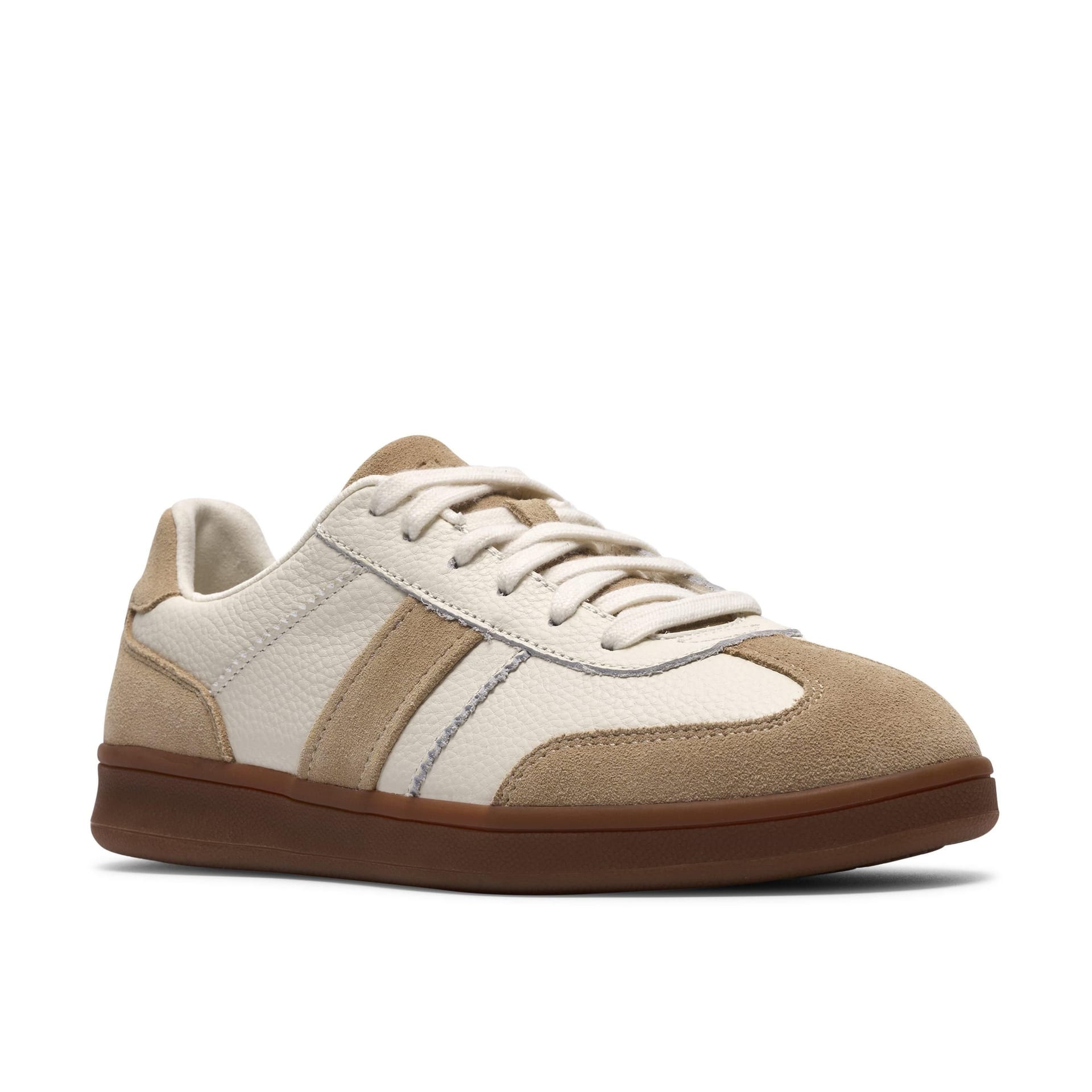 Clarks Clarks Women's Seco Speed White Combination Leather Trainers - 4