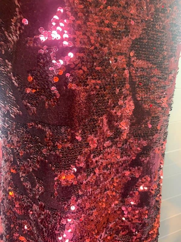 SALT Red sequin velvet dress size medium