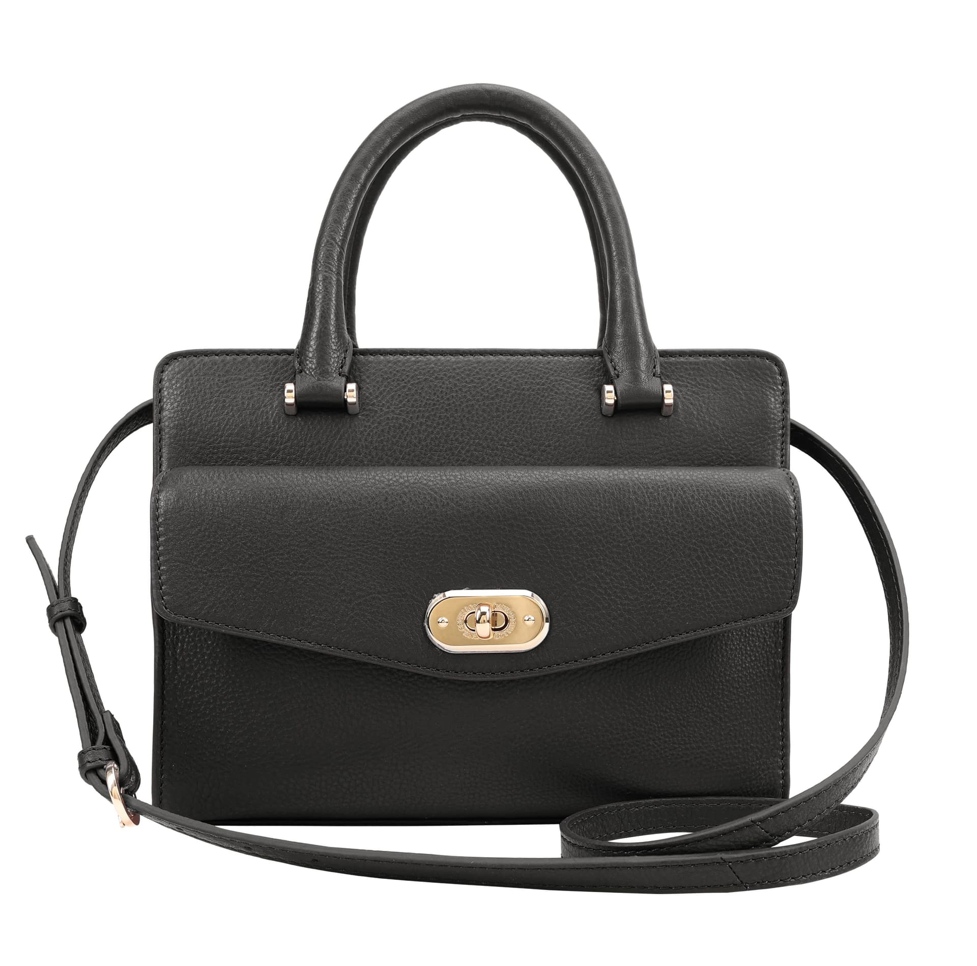 Paul Costelloe Paul Costelloe Women's Eliza Leather Cross Body Bag in Black