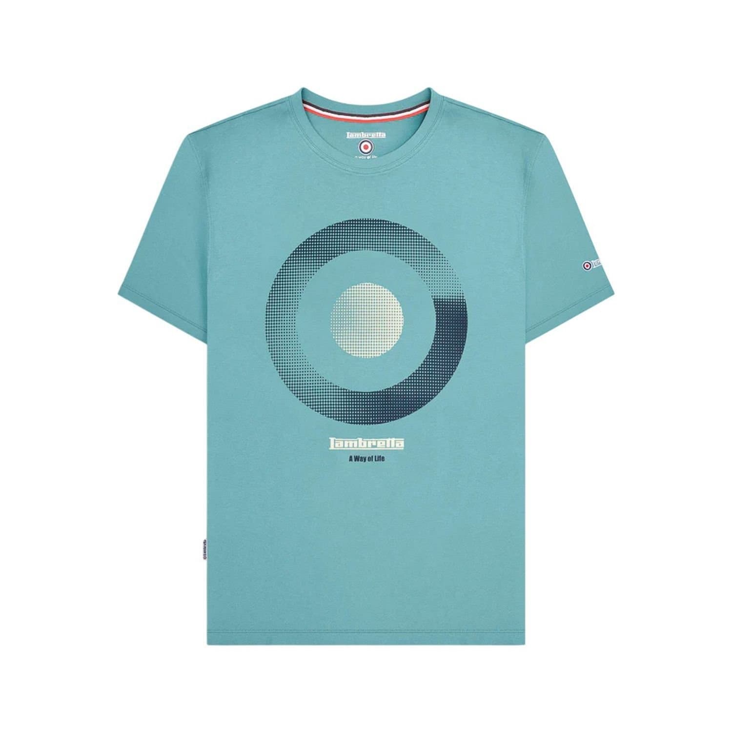 Lambretta Lambretta Men's Target Shade T-Shirt in Duck Egg Blue