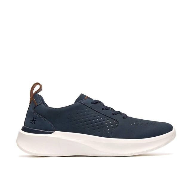 Clarks Clarks Men's Solevana Style Navy Trainers, Lace Up in Blue - 3