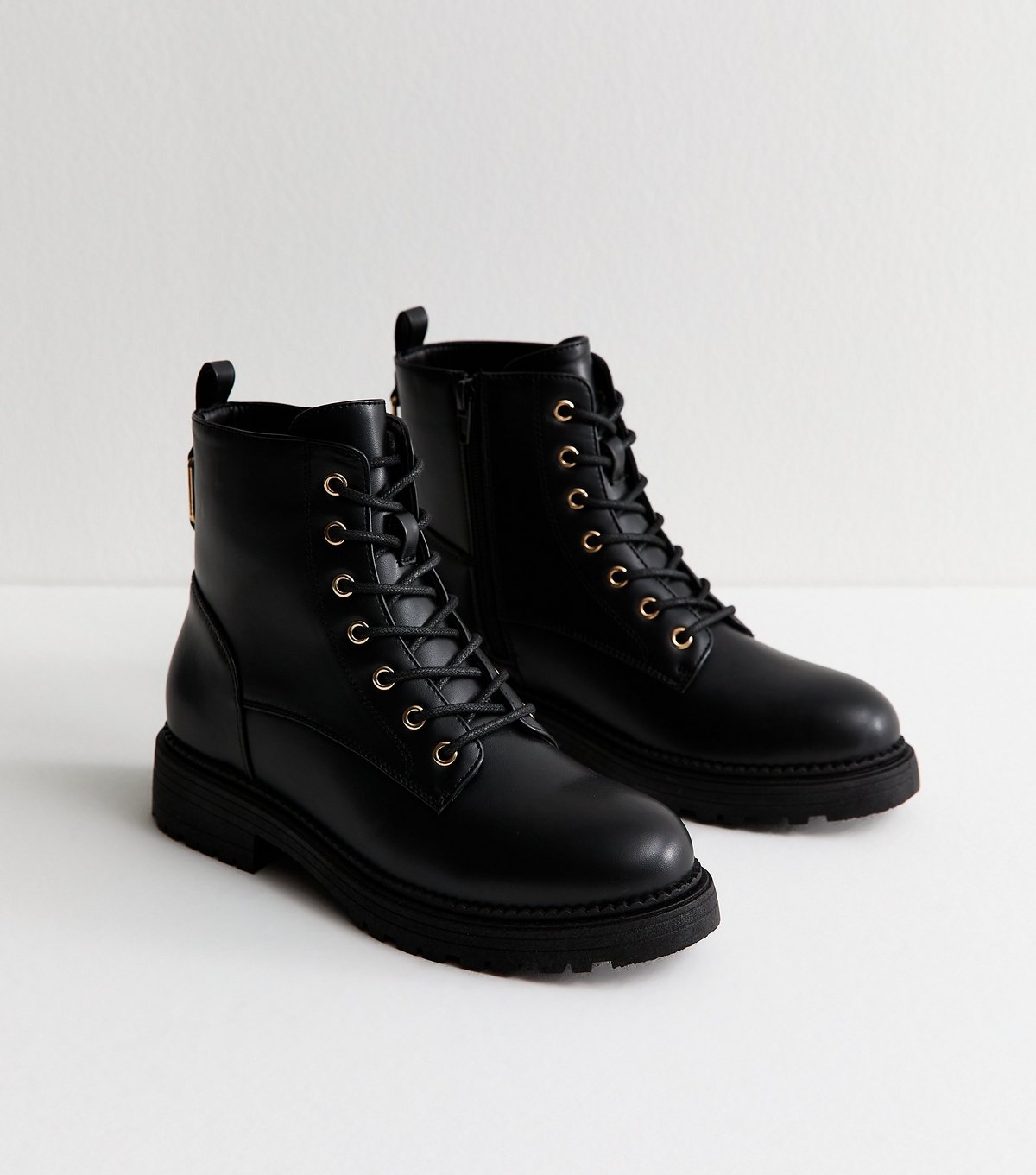 New Look Women's Black Lace Up Ankle Boots New Look - 3