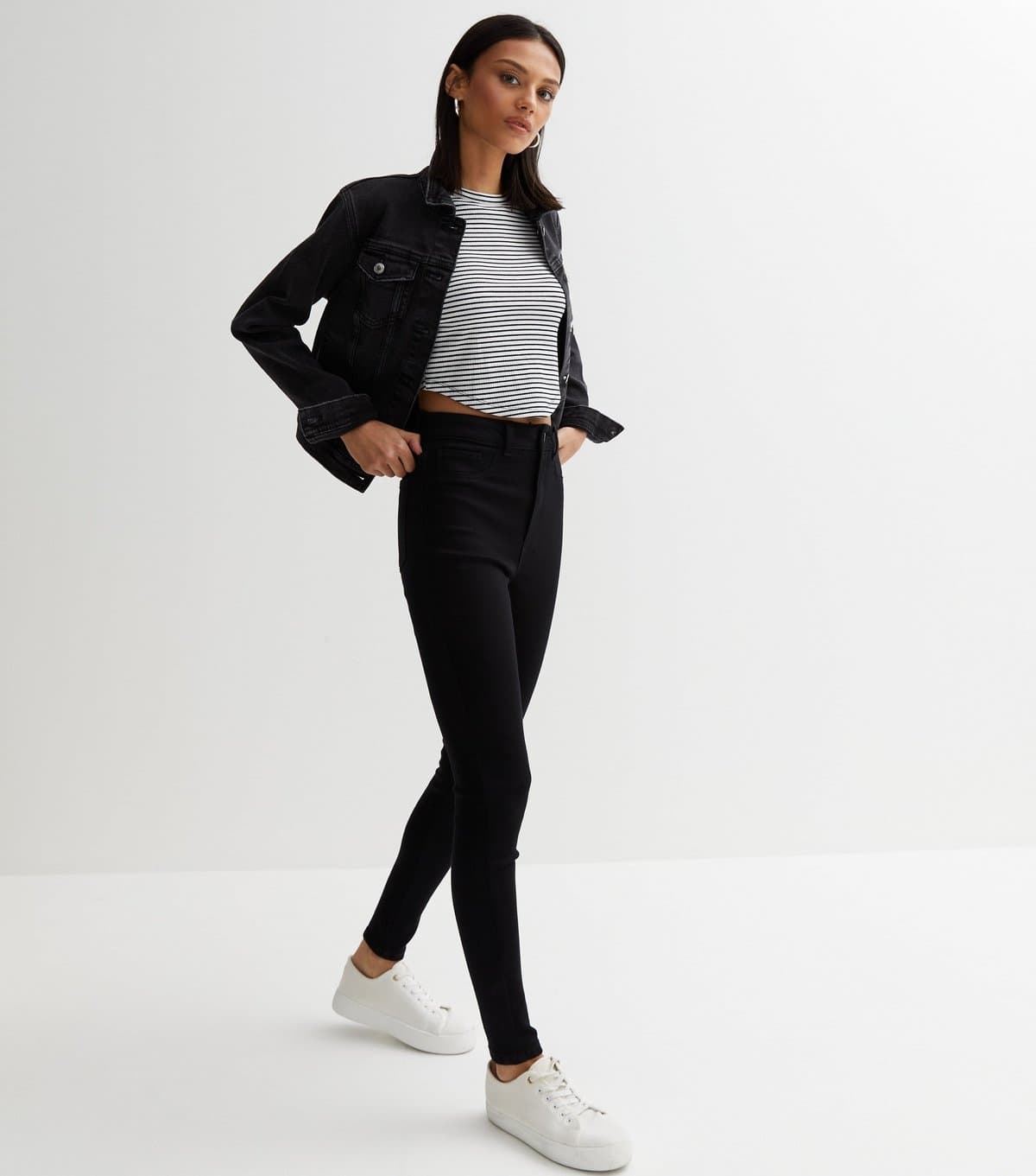 New Look New Look Black Super Skinny High Waist Jeans