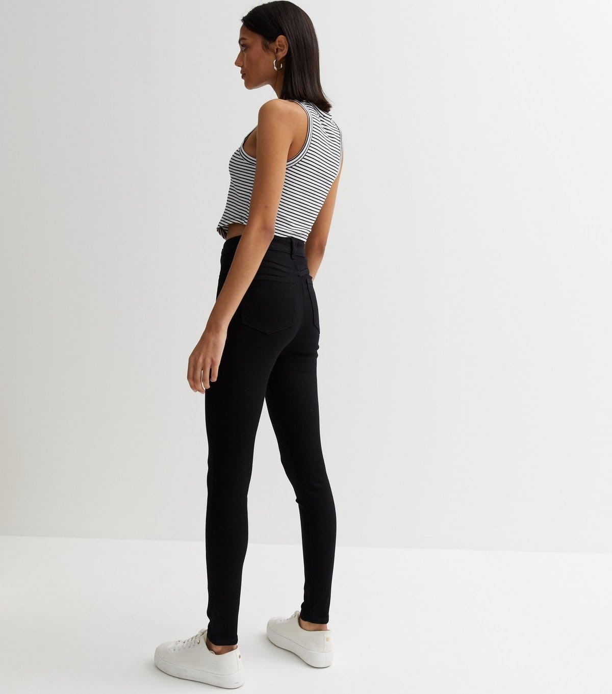 New Look Women's Black High Waist Hallie Super Skinny Jeans New Look - 4