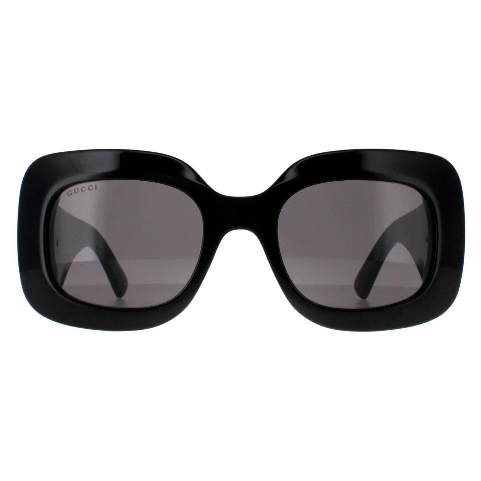 Gucci Gucci Women's Square Black with Silver Grey GG1695S