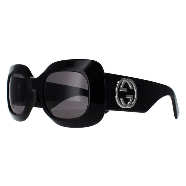 Gucci Gucci Women's Square Black with Silver Grey GG1695S - 2