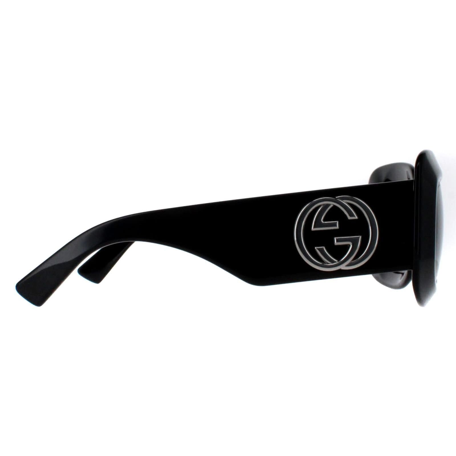 Gucci Gucci Women's Square Black with Silver Grey GG1695S - 4