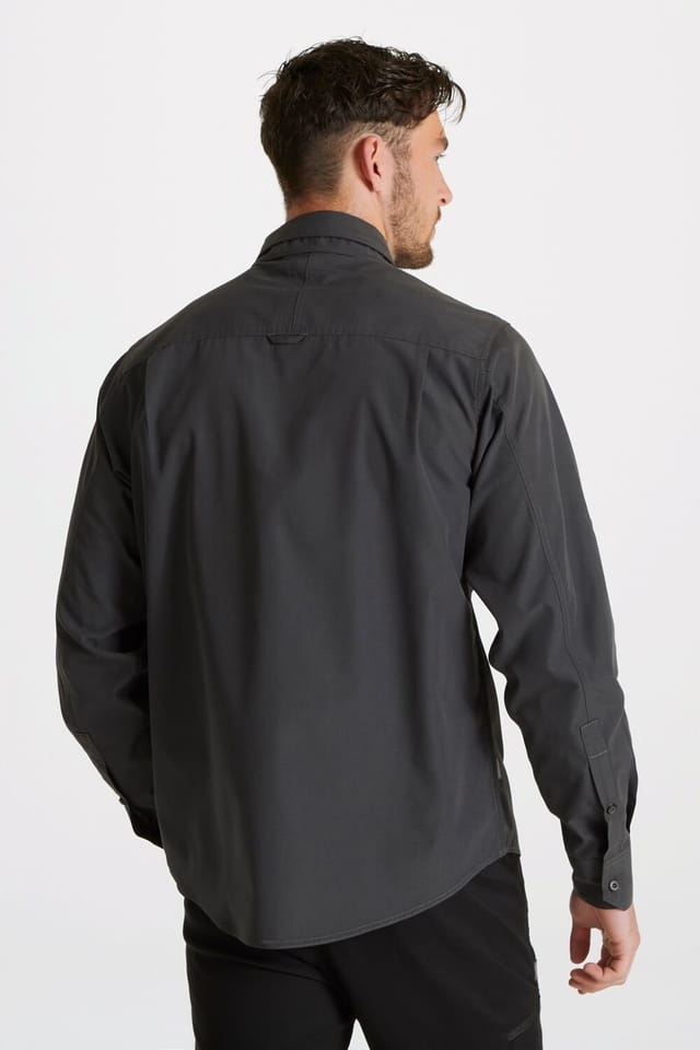 Craghoppers Craghoppers Men's 'Expert Kiwi' Long Sleeved Shirt in Grey - 2