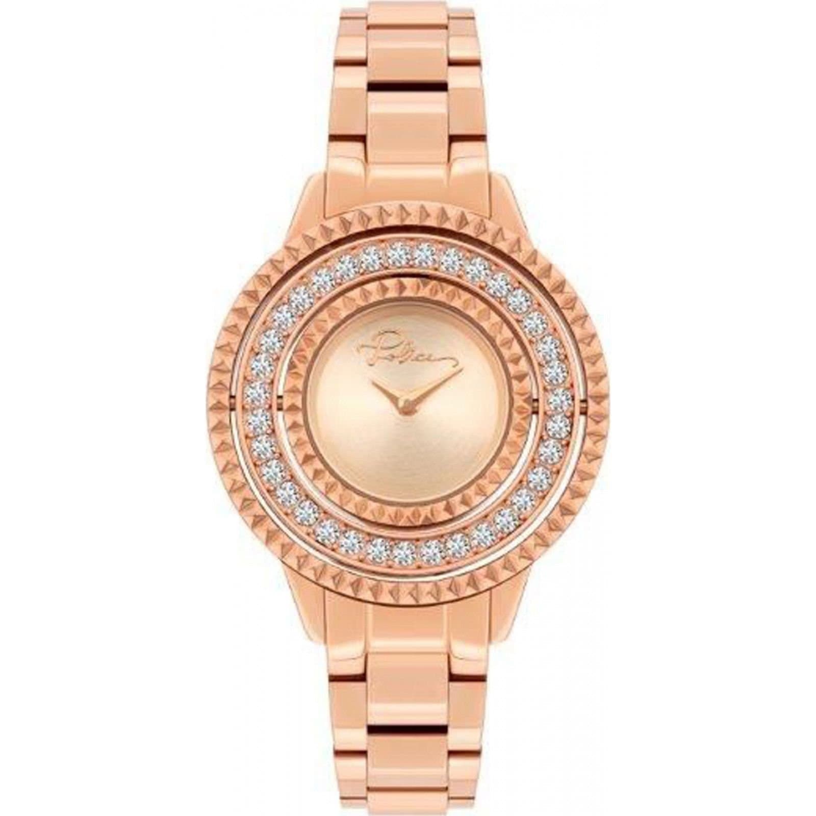 Police Police Men's PL.16037BSR-32M 34mm Quartz Watch in Rose Gold