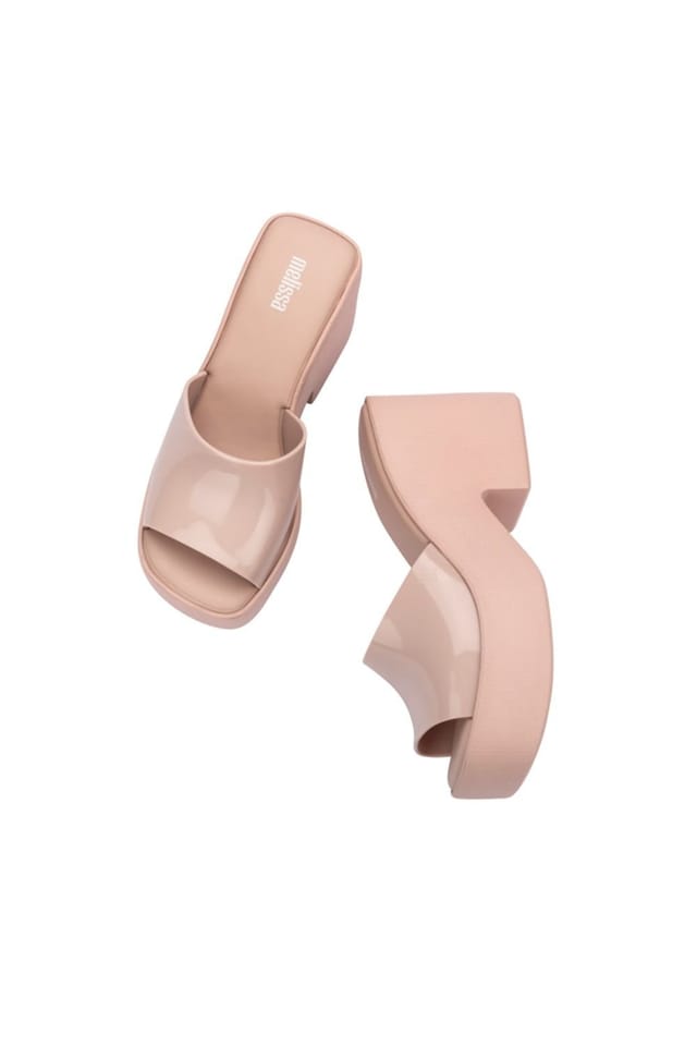 Melissa Shoes Melissa Shoes Women's Posh Heeled Jelly Sandals in Pale Pink - 3