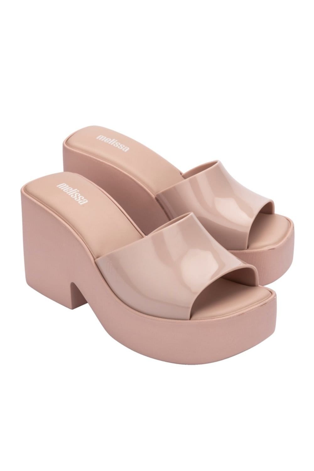 Melissa Shoes Melissa Shoes Women's Posh Heeled Jelly Sandals in Pale Pink - 4
