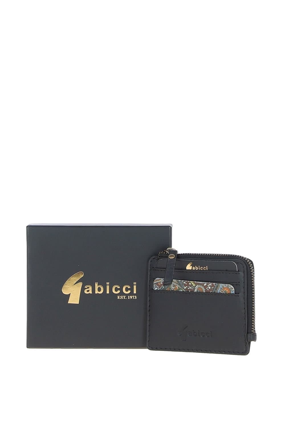 Gabicci GABICCI Men's '805' Real Leather Card Holder in Black