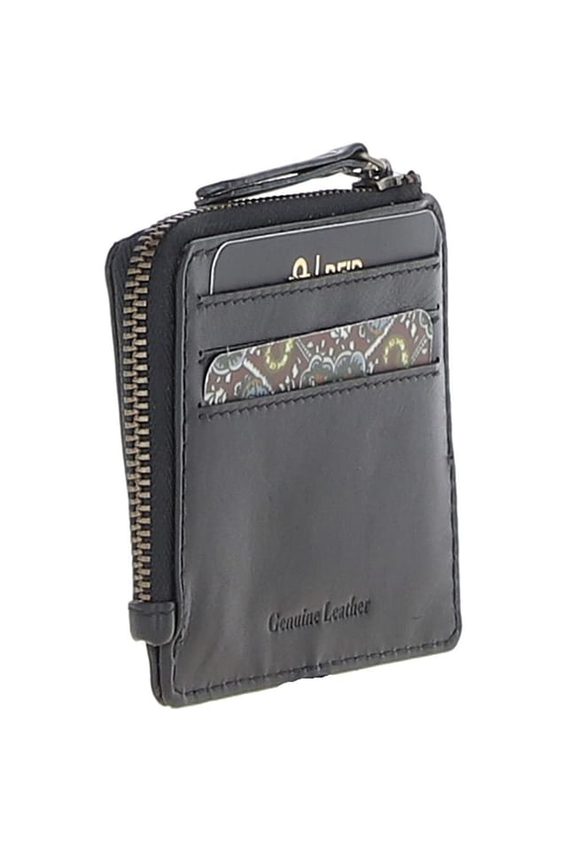 Gabicci GABICCI Men's '805' Real Leather Card Holder in Black - 3