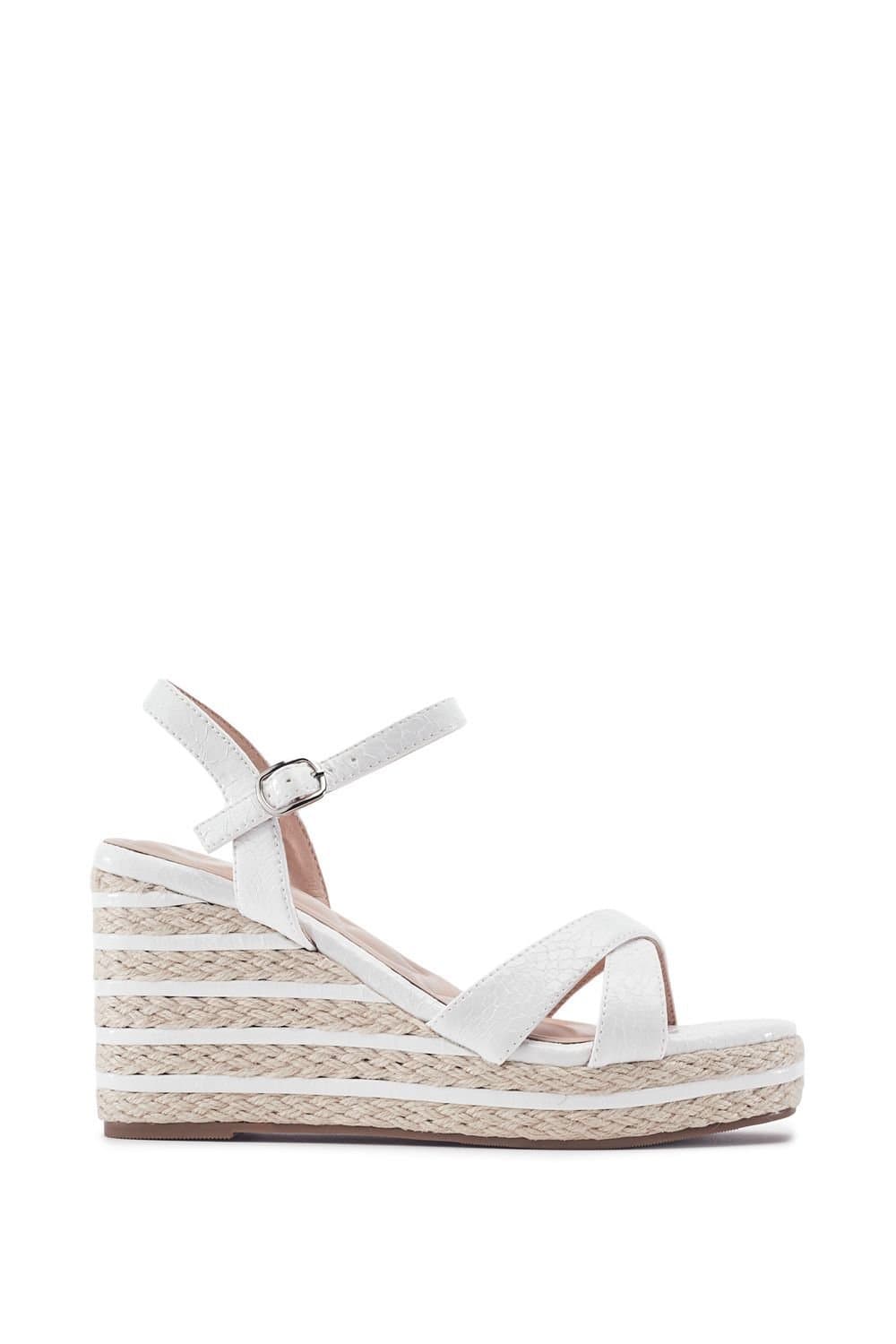 Moda In Pelle Moda In Pelle Women's 'Maylia' Snake Print Wedges in White