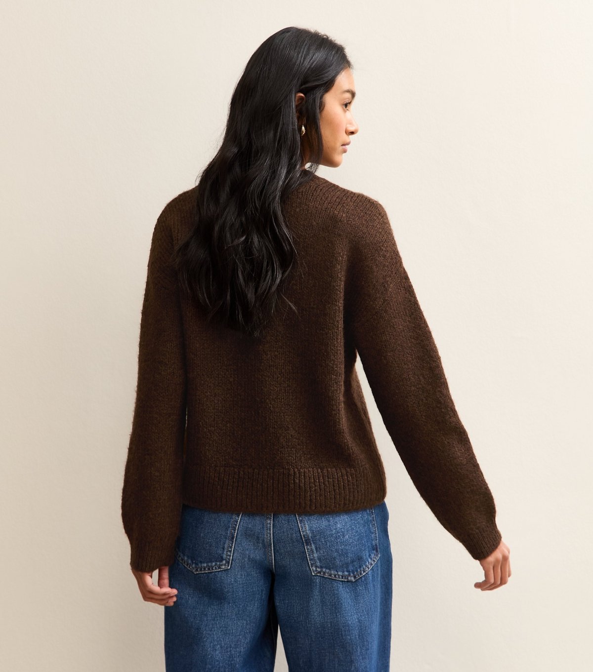 New Look Women's Brown Butterfly Design Crew Neck Jumper New Look - 4