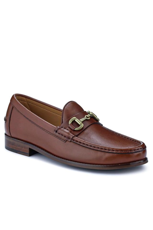 Jones Bootmaker Jones Bootmaker Men's Roan Leather Slip-On Shoes in Light Brown - 2
