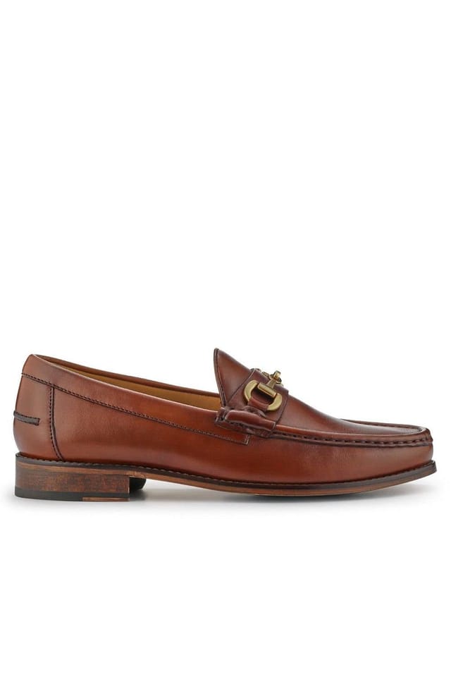Jones Bootmaker Jones Bootmaker Men's Roan Leather Slip-On Shoes in Light Brown - 3