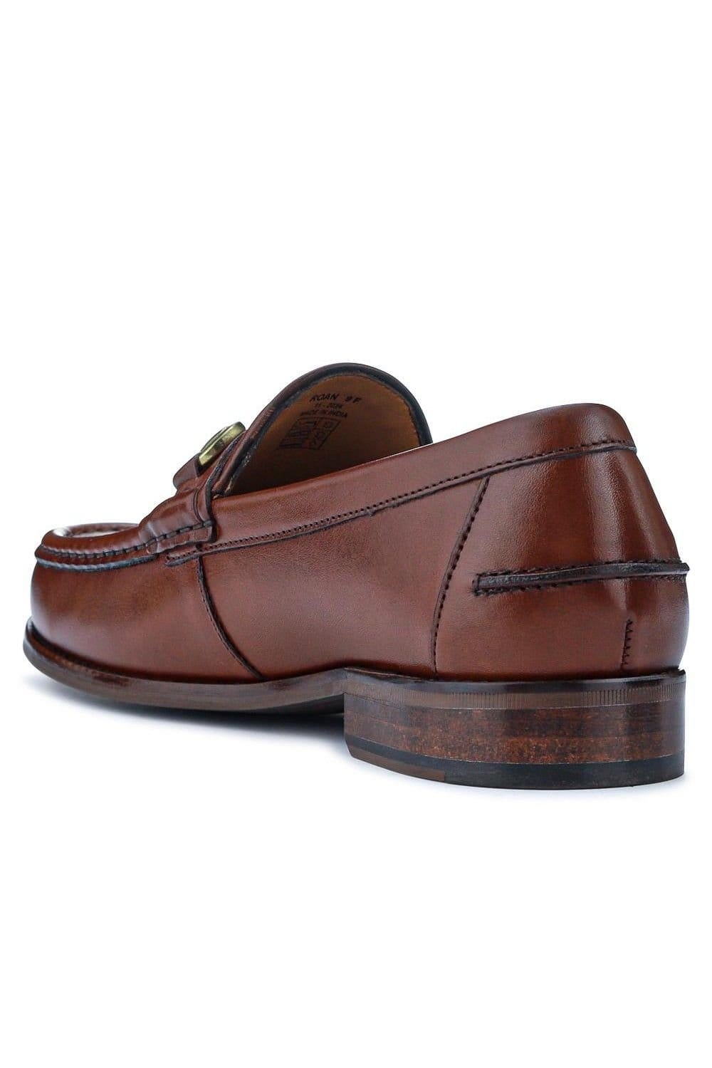 Jones Bootmaker Jones Bootmaker Men's Roan Leather Slip-On Shoes in Light Brown - 4