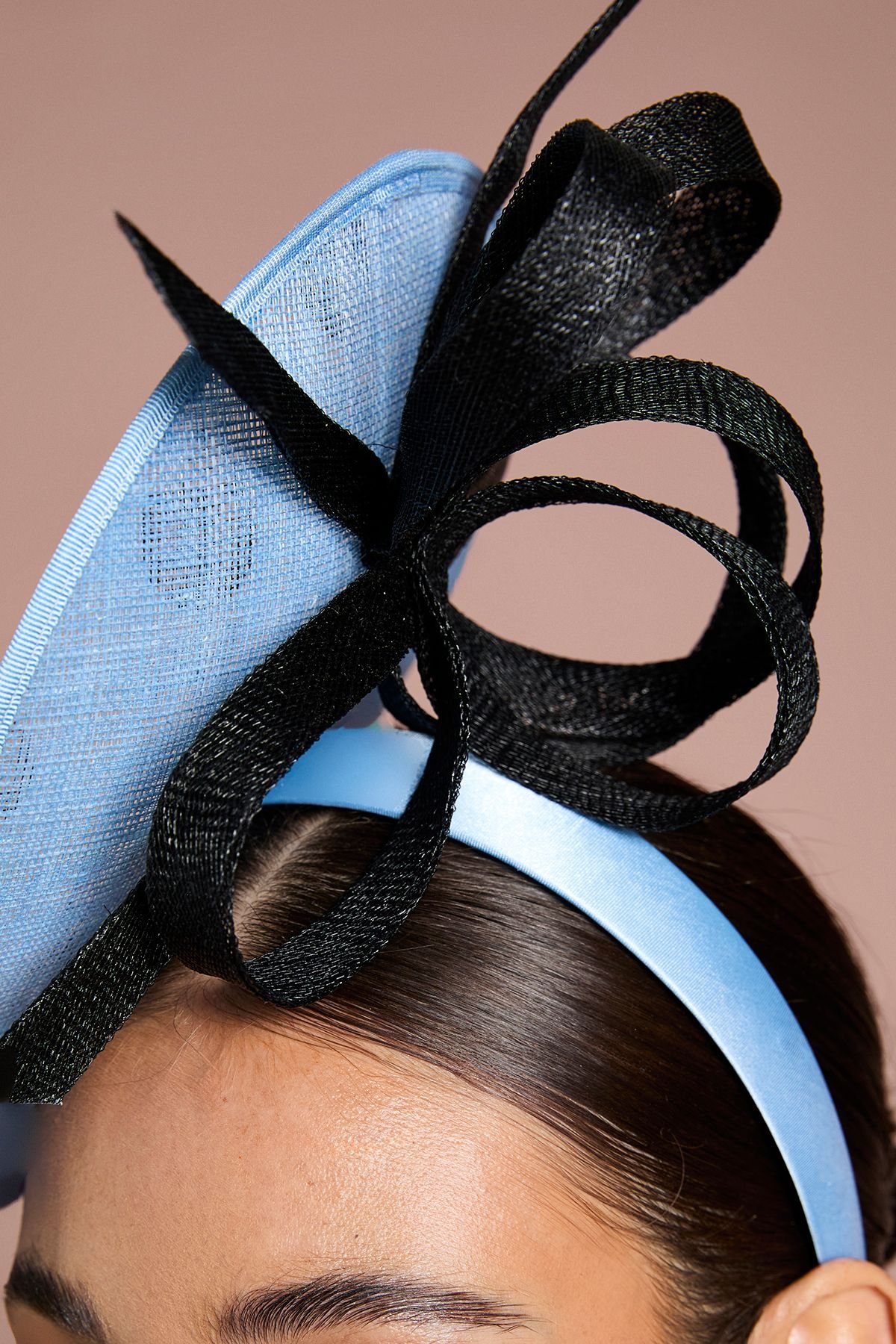 Coast Coast Women's Lisa Tan Printed Spot Disc & Loop Fascinator in Blue - 3