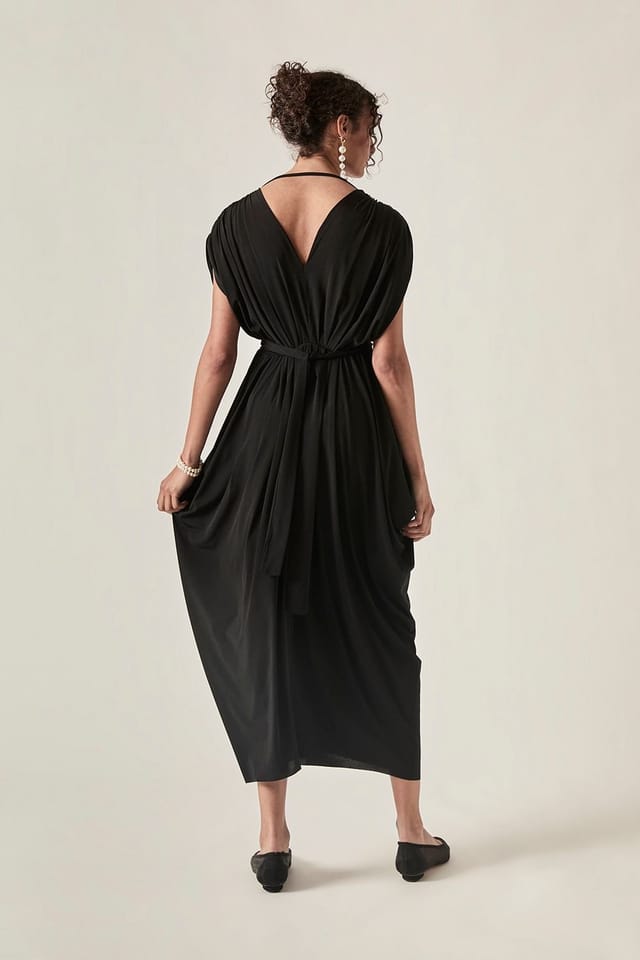 James Lakeland James Lakeland Women's Black Open‑Back Occasion Midi - 2