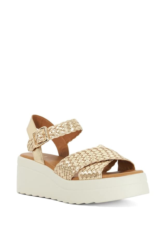Dune London Dune London Women's 'Kinleys' Leather Wedges in Metallics - 2
