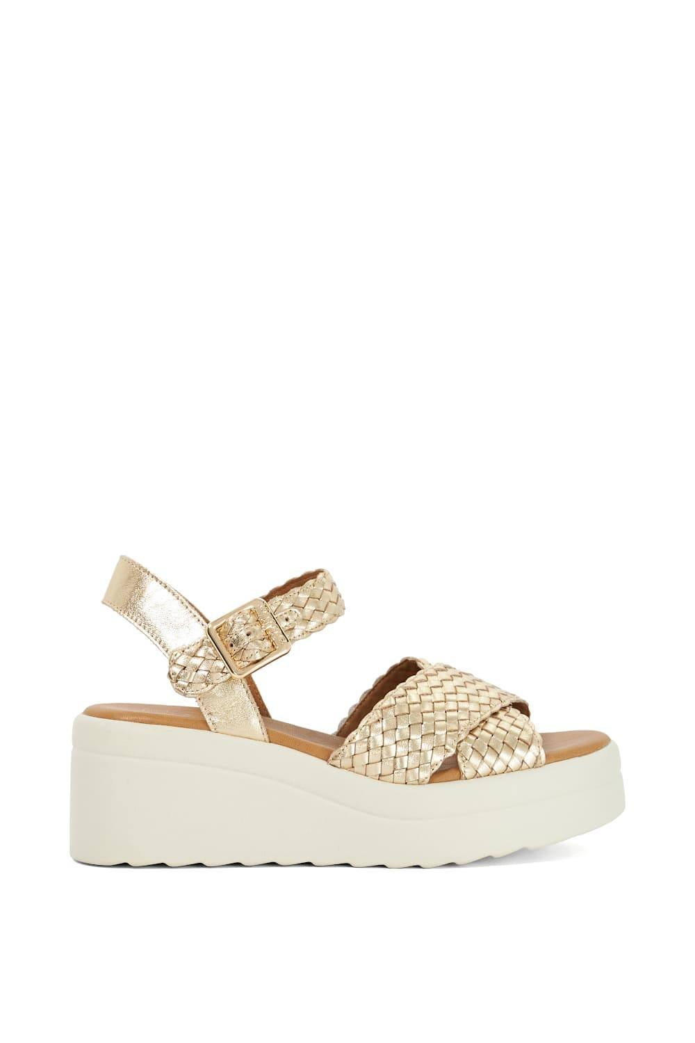 Dune London Dune London Women's 'Kinleys' Leather Wedges in Metallics - 3