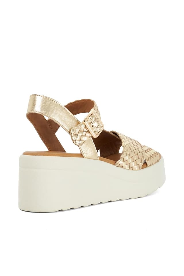 Dune London Dune London Women's 'Kinleys' Leather Wedges in Metallics - 3