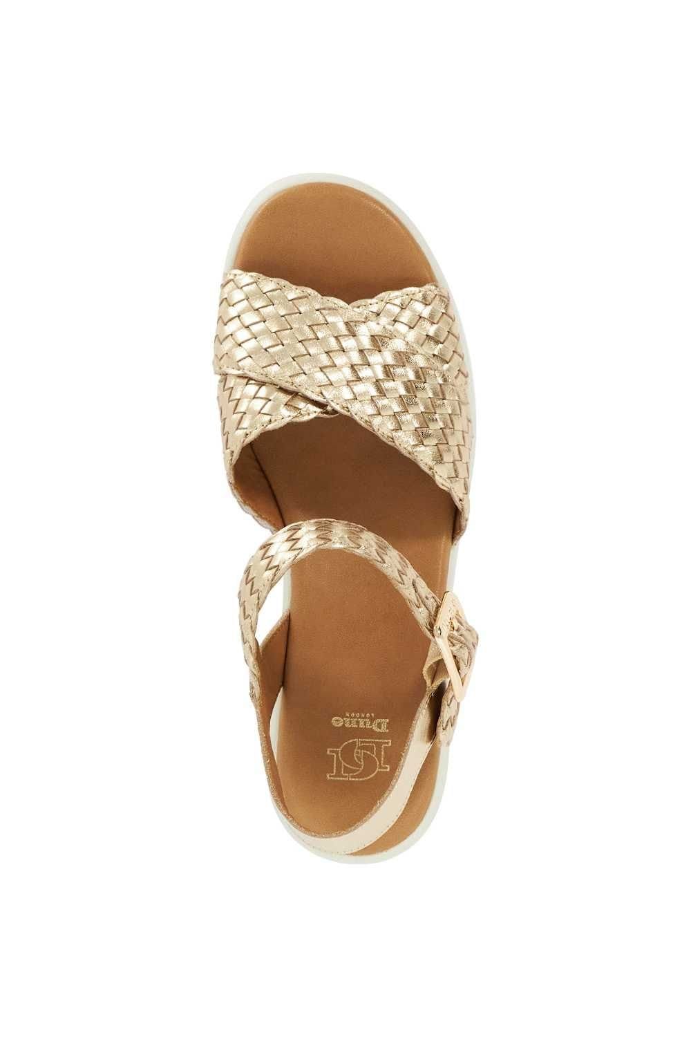 Dune London Dune London Women's 'Kinleys' Leather Wedges in Metallics - 4