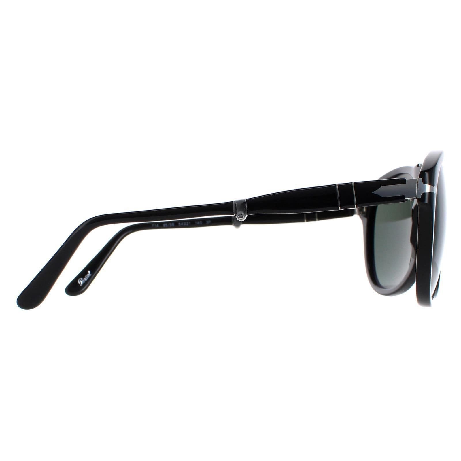Persol Persol Men's Round Black Green Polarized Sunglasses - 4