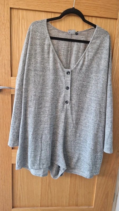 ASOS Grey Loungewear Jumpsuit Size 18