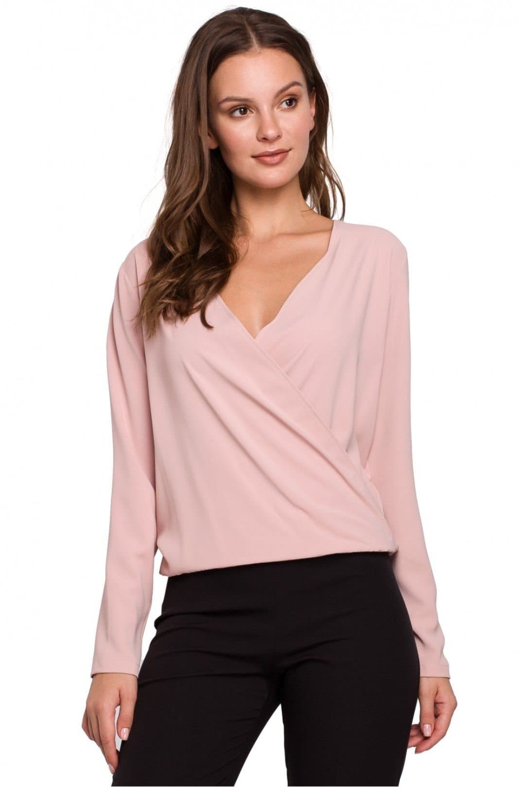 Love Lace Love Lace Women's Universal Envelope Cut Light Blouse in Pink