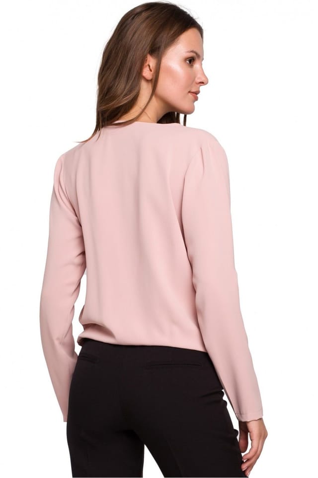 Love Lace Love Lace Women's Universal Envelope Cut Light Blouse in Pink - 3