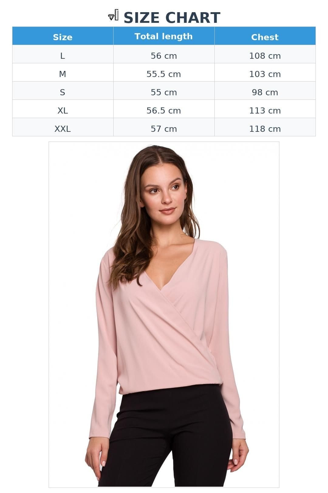 Love Lace Love Lace Women's Universal Envelope Cut Light Blouse in Pink - 4