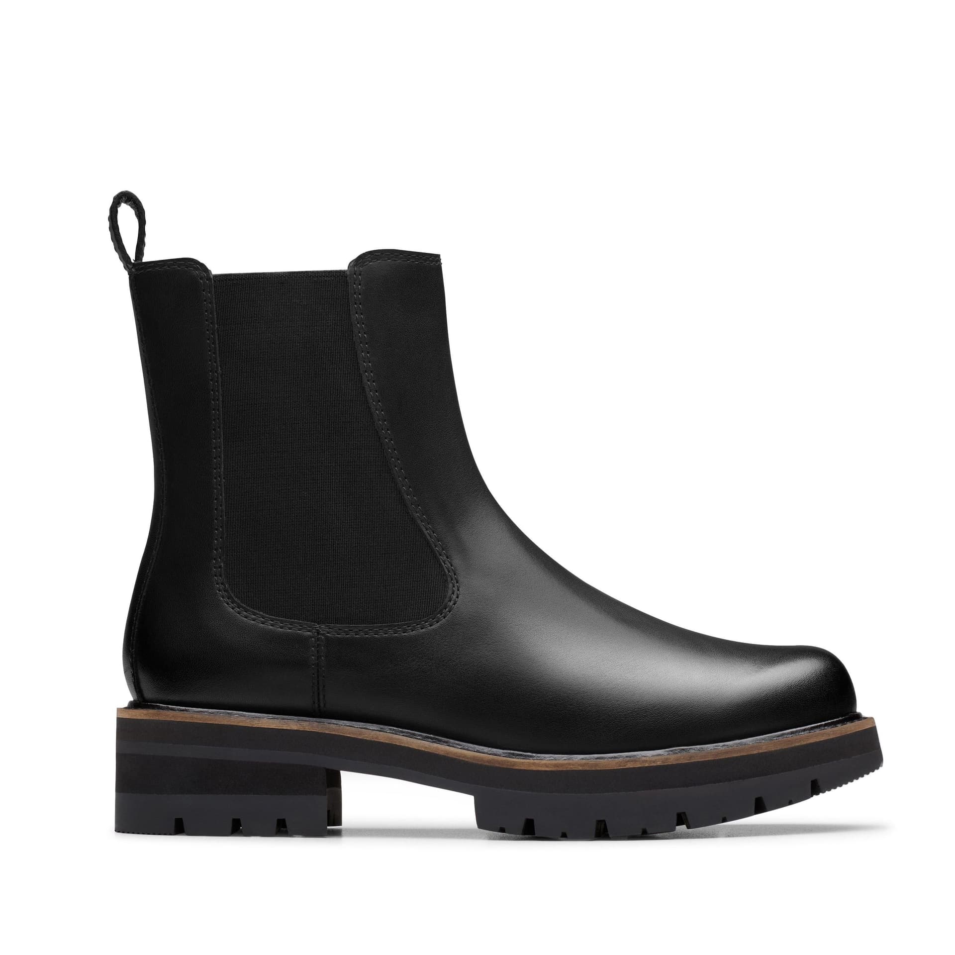 Clarks Clarks Women's Orianna Lane Black Leather Chelsea Boots