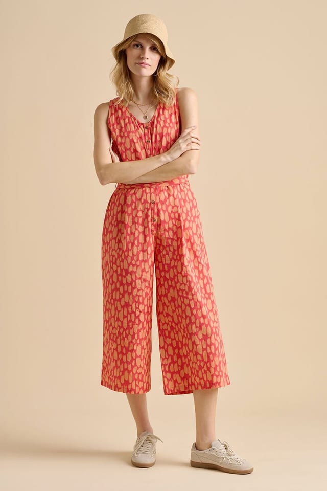 Brakeburn Brakeburn Women's Sundown Jumpsuit in Coral - 2