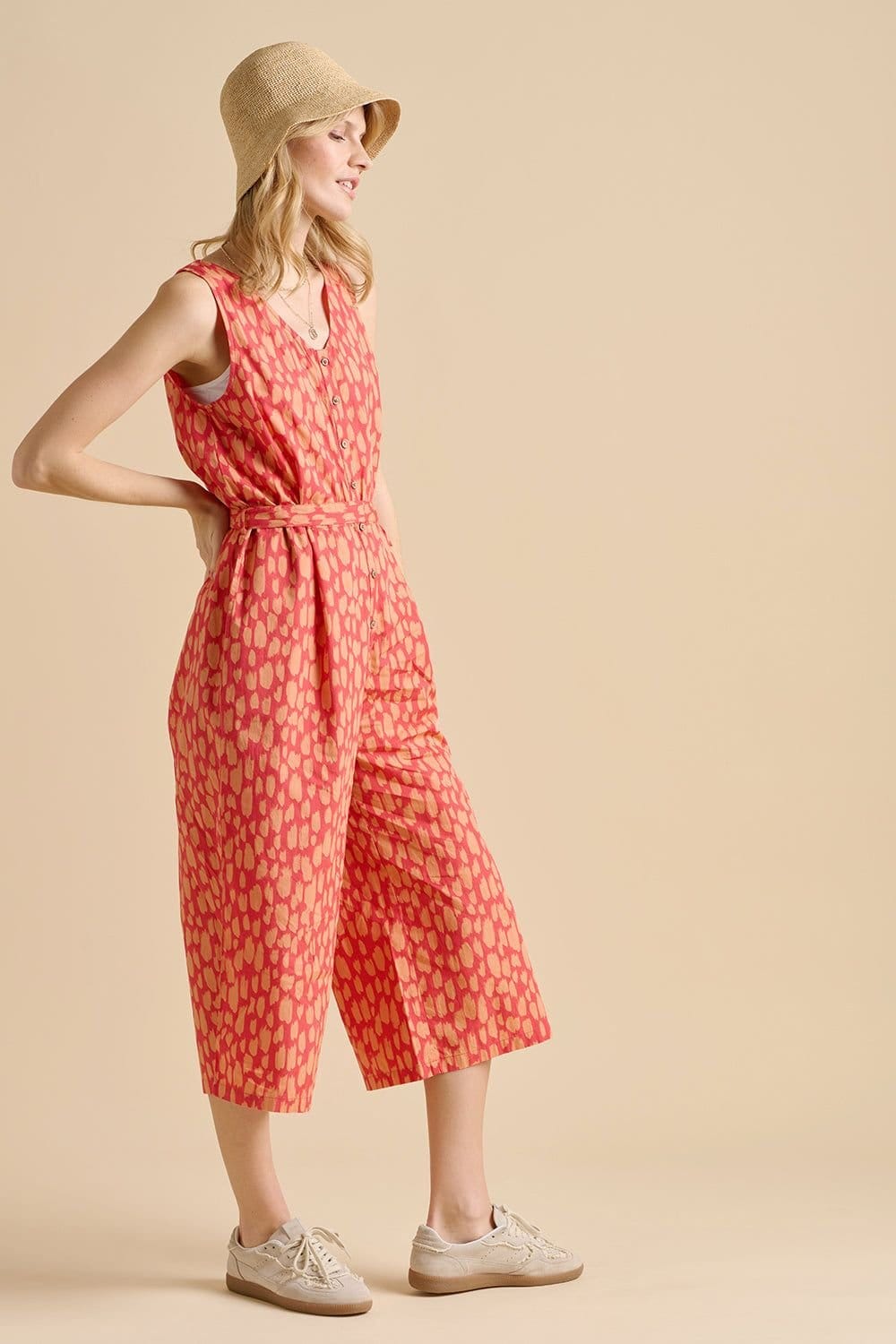 Brakeburn Brakeburn Women's Sundown Jumpsuit in Coral - 4